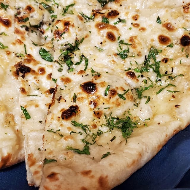 Topped Naan.