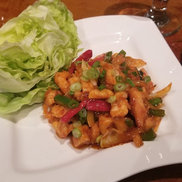 Chicken Lettuce Wrap.