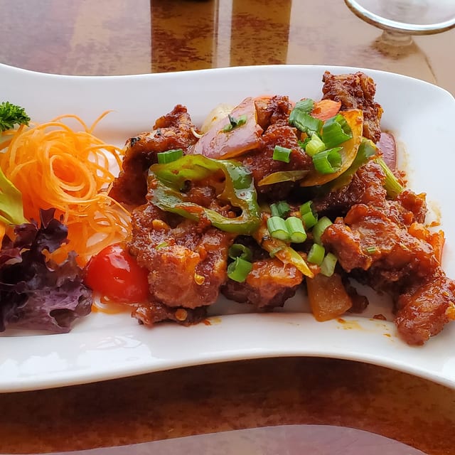 Chili Fried Lamb.