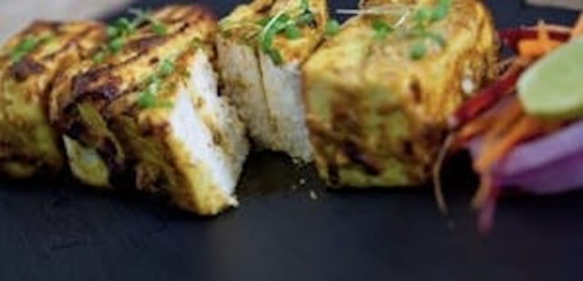Achari paneer tikka.